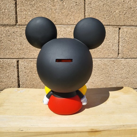 Disney Baby Mickey Mouse Sitting PVC Figural Coin Bank 8in. - Picture 4 of 6